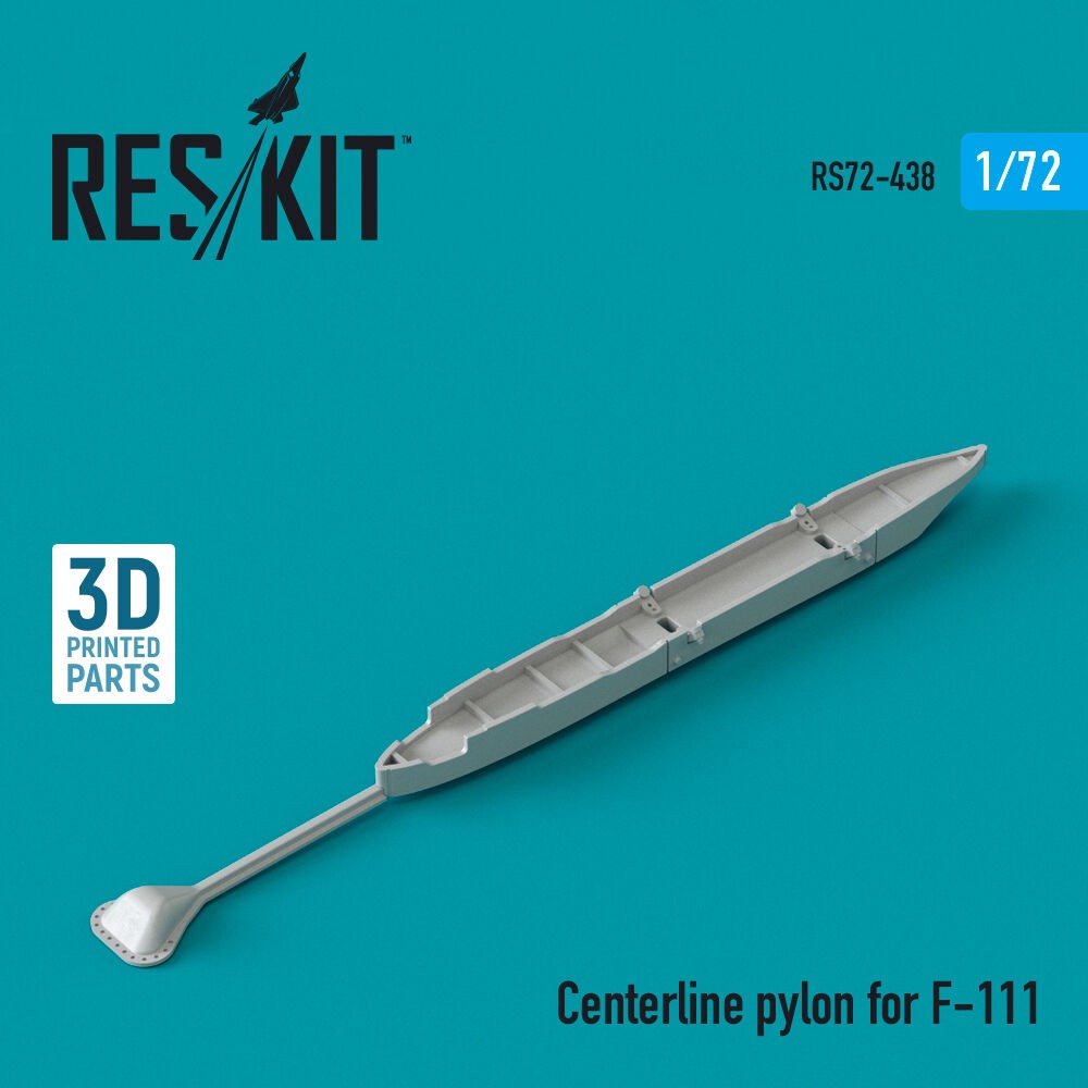 ResKit RS72-0438 1:72 Centerline Pylon For F-111 (3D Printed) Resin Kit