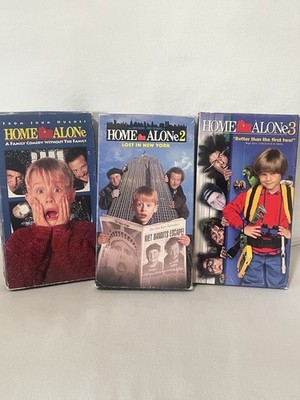 Home Alone 1, 2, & 3 VHS Movie Lot (1991, 1992, 1997) Macauley Culkin Trilogy