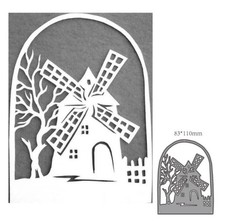 Windmill Metal Cutting Die Stencils Scrapbooking Decoration Paper Craft Make DIY