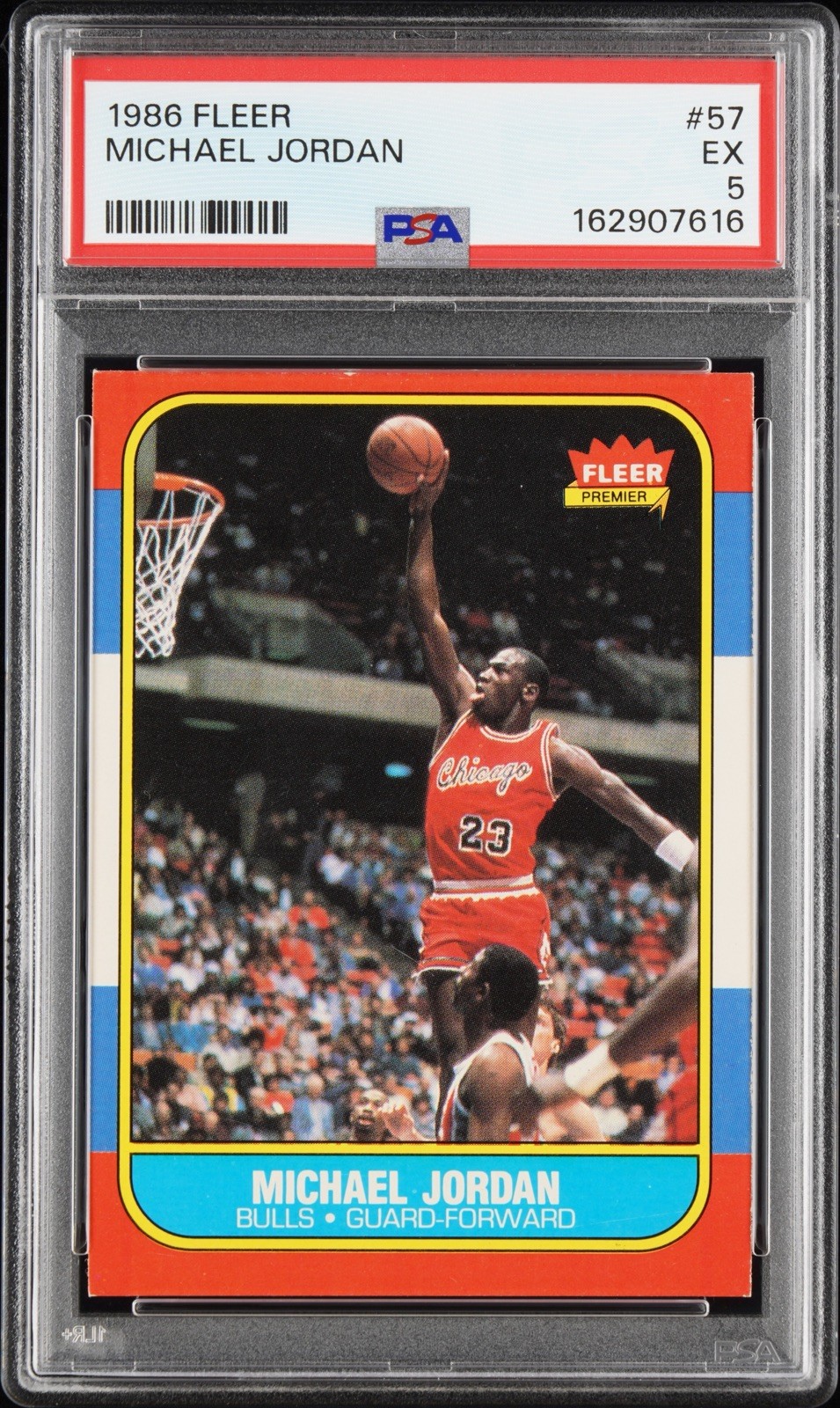 1986 Fleer #57 Michael Jordan *newly graded from my collection* PSA 5