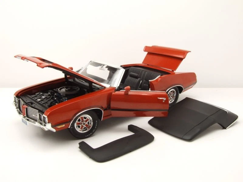 Oldsmobile 442 W-30 Convertible 1972 Arancione Modellino Auto 1:18 Acme - Immagine 4 di 4