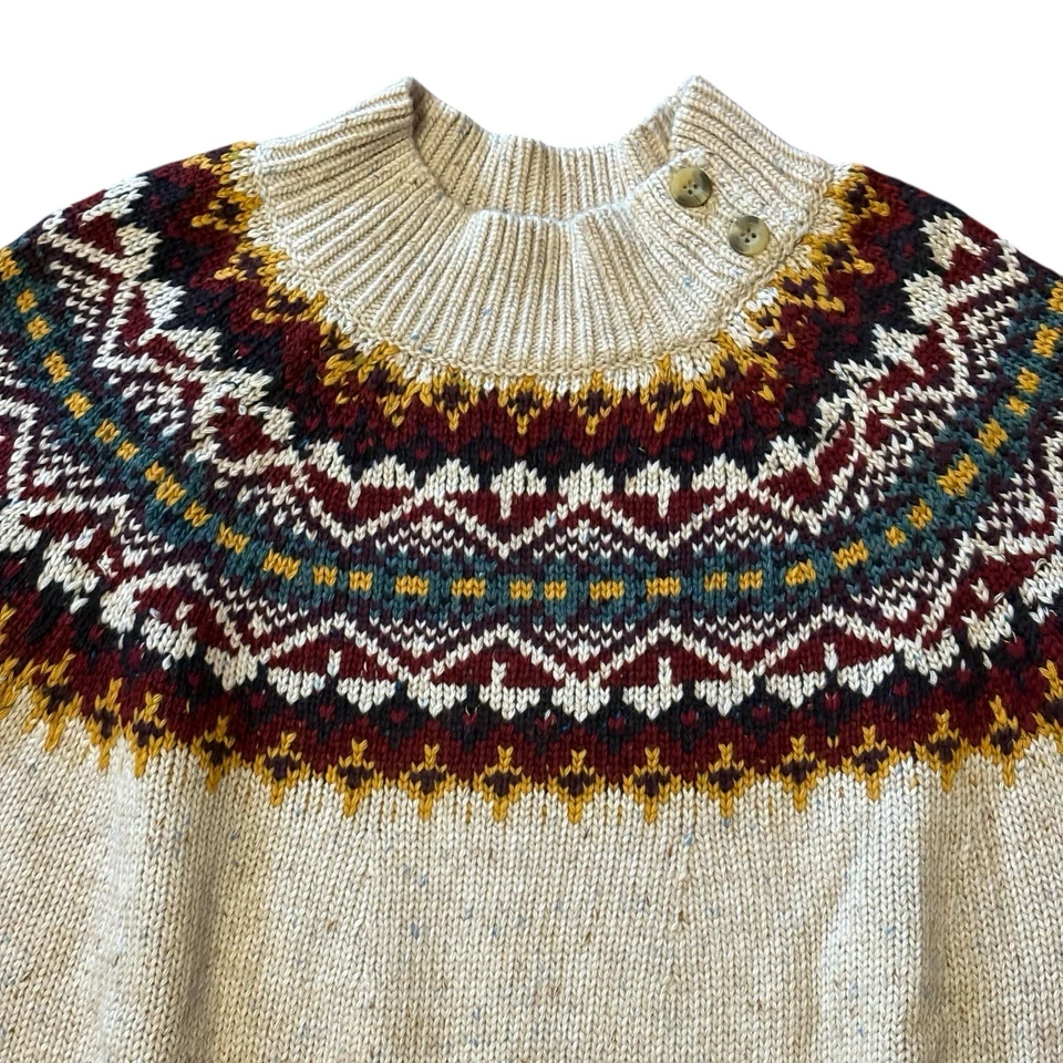 Suéter para mujer Sahalie talla XL Fair Isle esquí nórdico suéter jersey Foto 4 de 4