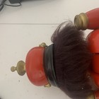 11” Red Gold Nutcracker  Black Beard Hair Accents VG — photo 4
