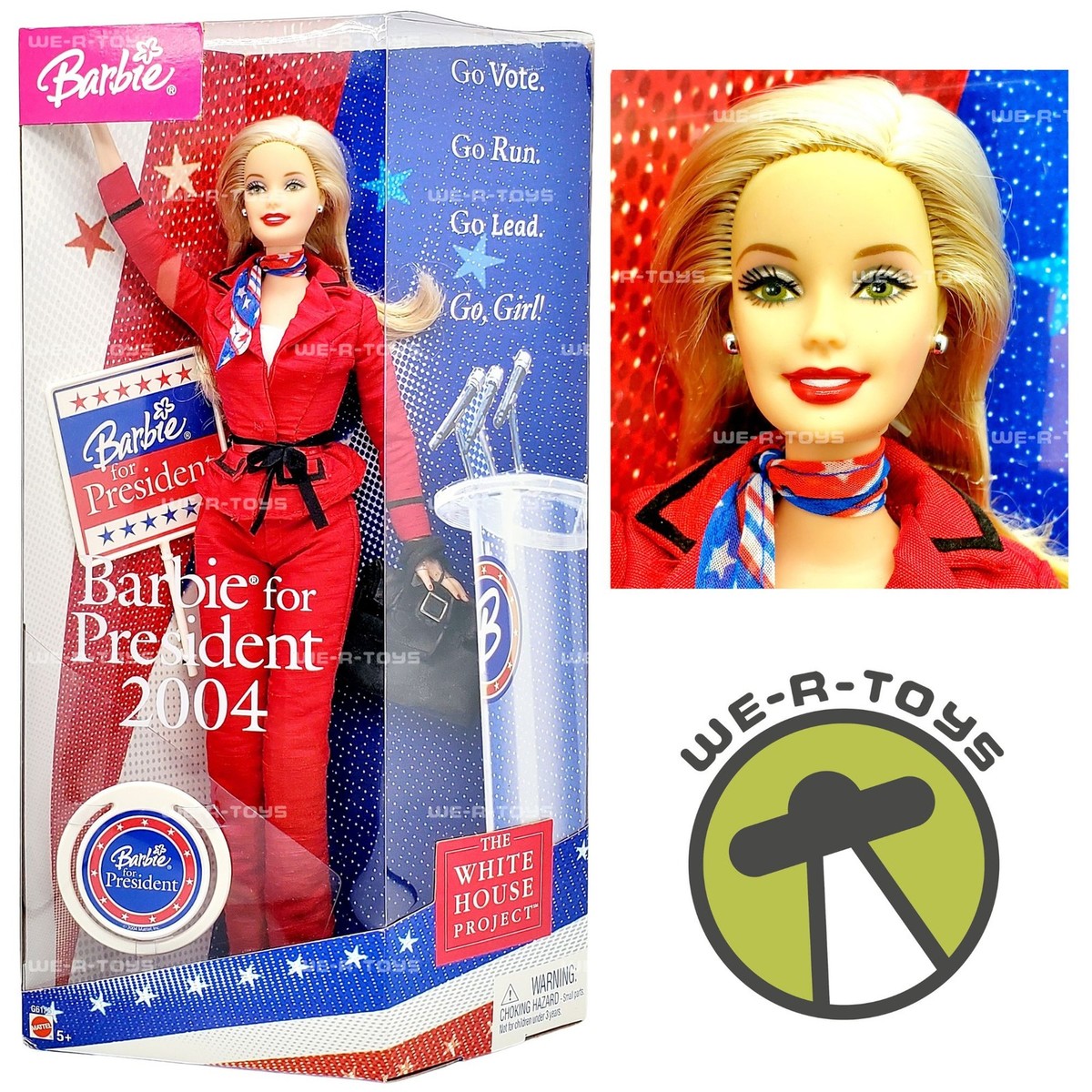 Barbie for President 2004 Doll The White House Project Mattel