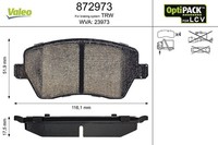Valeo Bremsbelagsatz, Scheibenbremse 872973 FüR Renault