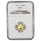 1994 5 American Gold Eagle 1/10 oz NGC MS70 MS 70 One Tenth Ounce Bullion Coin