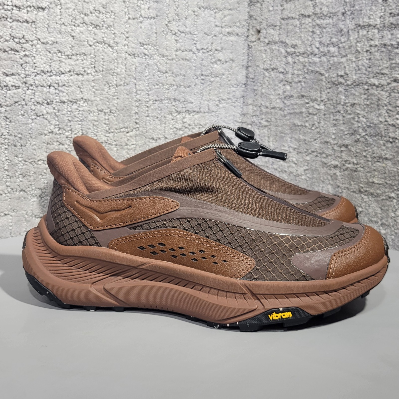Hoka One U Project Transport Unisex Size W7.5 M6.5 Mineral Brown Walnut 1162850