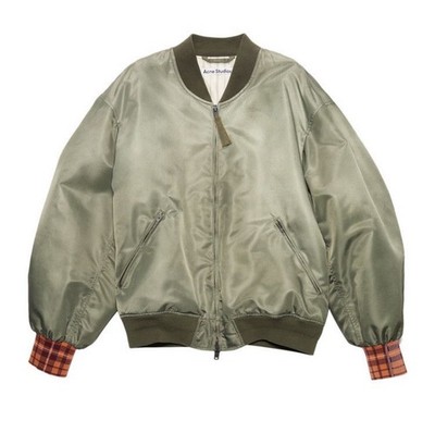 Acne Studios Olive Green Bomber Jacket Men s Size 52