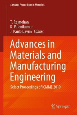 Advances in Materials and Manufacturing Engineering - 9789811562662