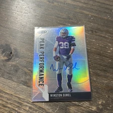 2019 Sage Hit Premier Draft Peak Performance Blue Winston Dimel #PKA-WD Auto