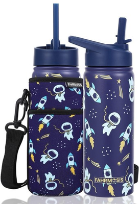 #ad Fahrmosis ThermosIs 14 Oz Kids BPA FREE Water Bottle Stainless Steel NEW $15.00