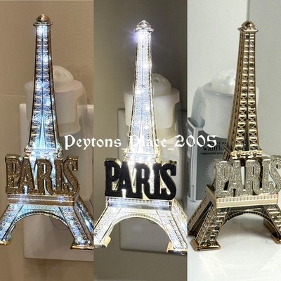 1 New Bath & Body Works Gold Eiffel Tower Paris Light Up Wallflower Plug In Diff