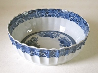 Spode Copeland Porcelain Blue Fitzhugh Style 10'' Fruit Salad Bowl c.1900