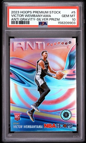Panini Hoops Victor Wembanyama Anti-Gravity Silver Prizm RC #5 PSA 10