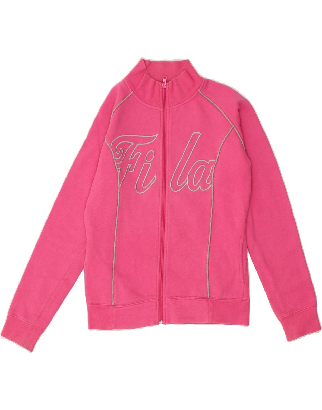 FILA Giacca Tuta Bambina Grafica Top 11 12 Anni Rosa Cotone CA45