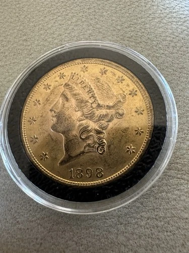 Photo of a 1898-P Liberty Double Eagle from an eBay listing that sold on Jul 18, 2026