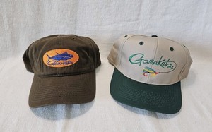 Vintage Gamakatsu Fishing Trucker Hats / Caps Fishing Fly Fish Lure Snapback
