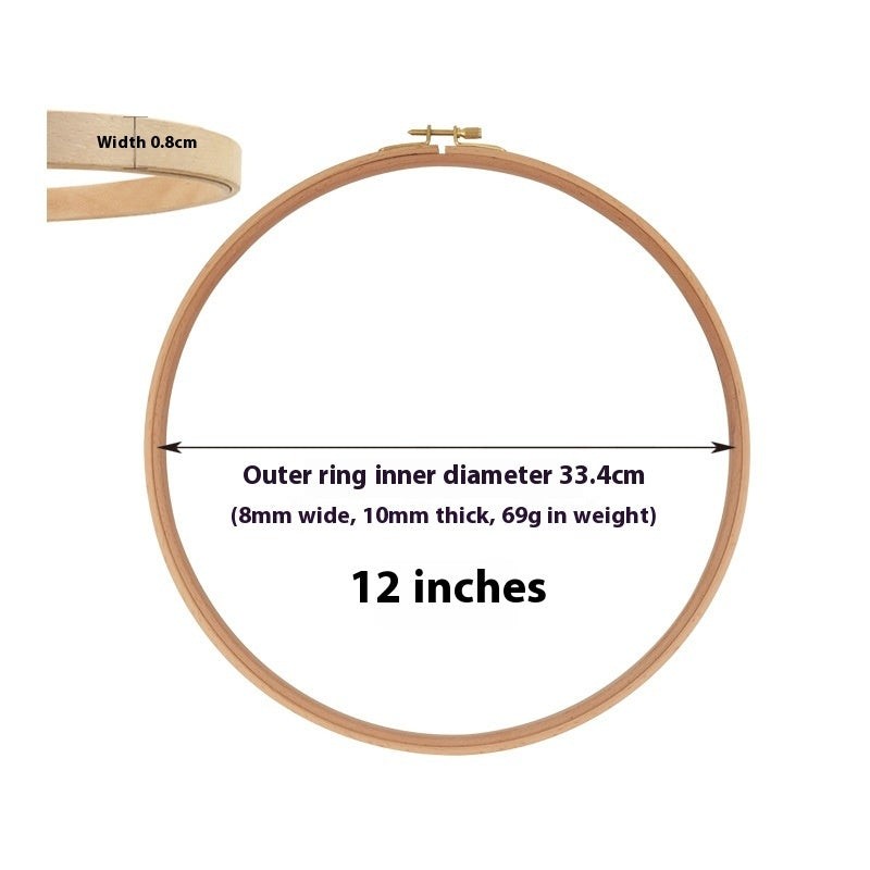 Hoop, Beechwood Hoops, Embroidery Hoop Frame, Craft Supplies