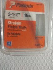 Paslode, 2,000 Count, 2-1/2" Straight, 16 Gauge, Galvanized Finish Nail