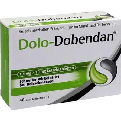 RECKITT BENCKISER DEUTSCHLAND GMBH DOLO-DOBENDAN 1,4 mg/10 mg Lutschtabletten 48 St. PZN 06865787