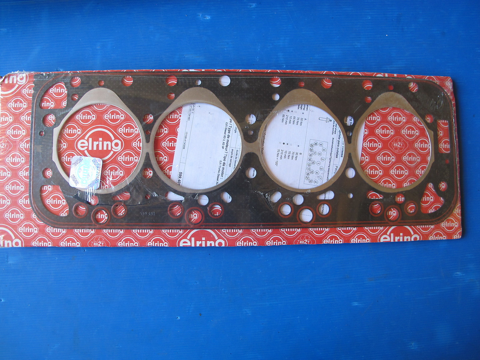 Joint de culasse Elring moteur Peugeot 504 essence et Peugeot 505 diesel