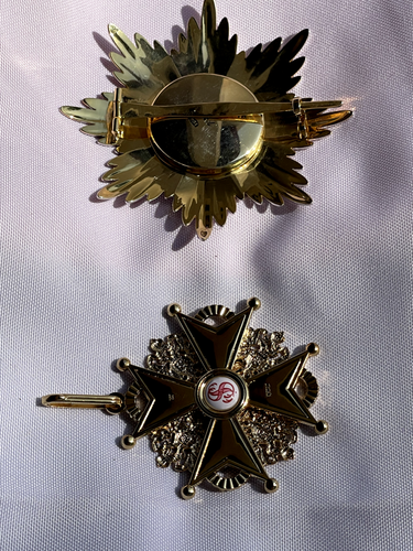 Ordre de St. Stanislas avec Épées. Kit: Etoile, Croix . Russie impériale - Imagen 11 de 12