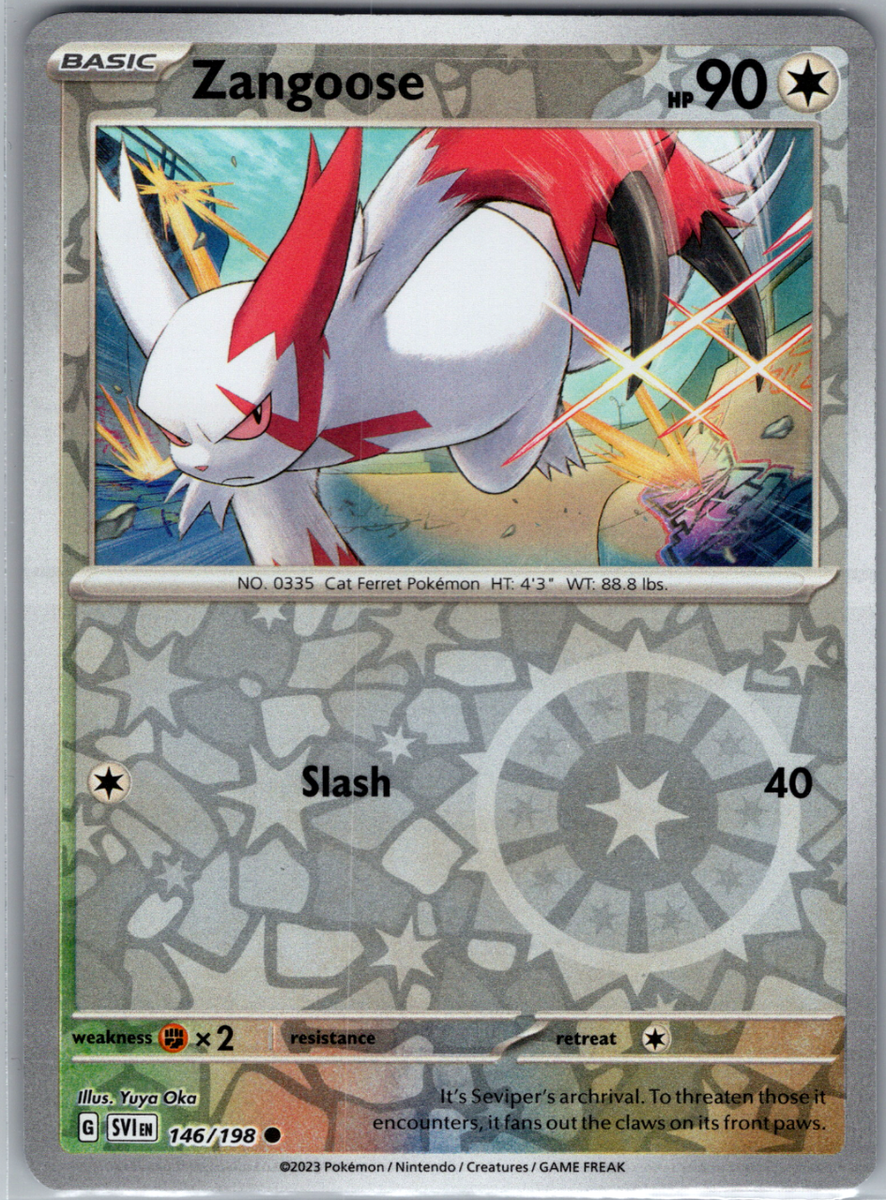 Pokémon - Zangoose - 146/198 - Reverse Holo - Scarlet & Violet