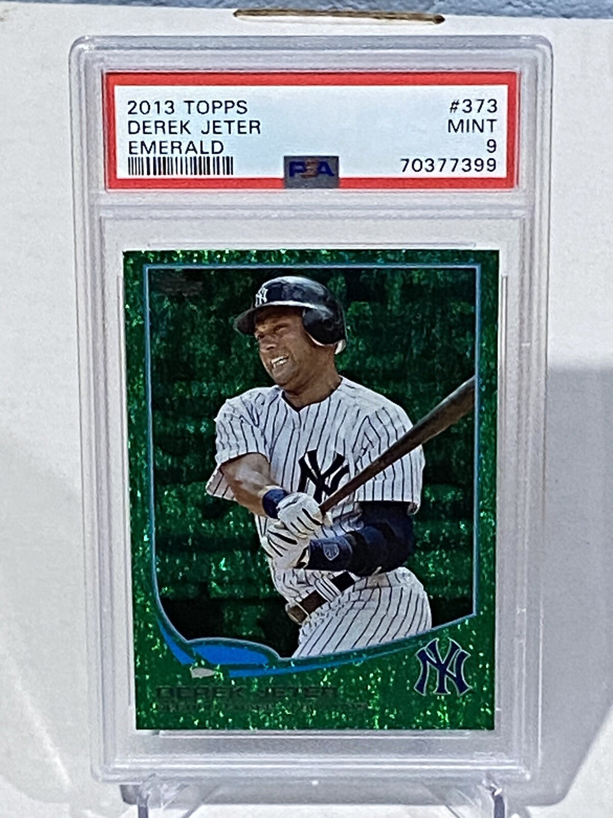 Derek Jeter  2013 Topps Emerald #373 PSA-9 H.O.F-(Yankee Captain)