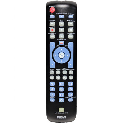 RCA RCRN03BR 3 Device Universal Remote Control For TV, SAT/CBL/DTC, DVD/VCR