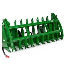 Titan Attachments 84in Clamshell Root Grapple Rake Fits John Deere Global Euro