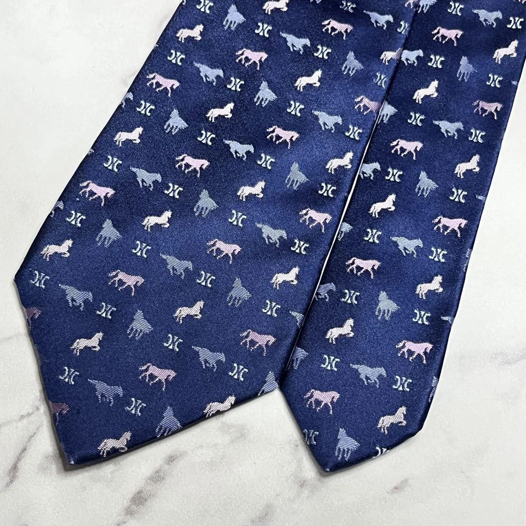 CELINE cravatta uomo seta originale usata cravatta abito classico lusso multicolore A15