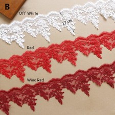 Sale Women Bridal Dress Craft Lace Edging Home Decor Flower Costume Ribbon 1