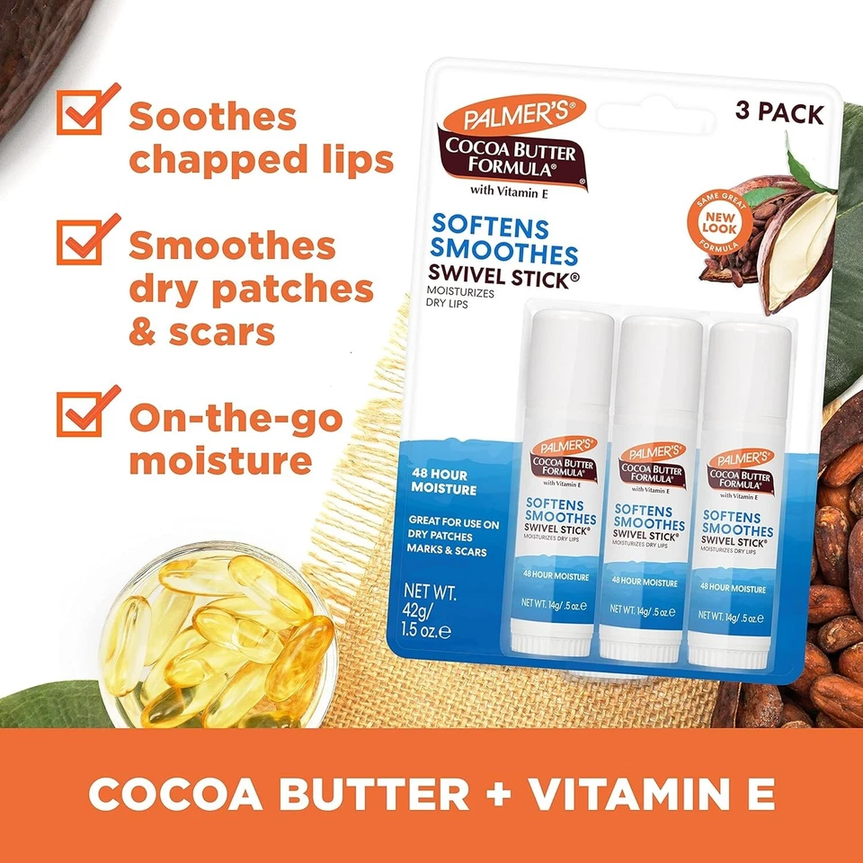 Palmer'S Fórmula de Manteca de Cacao Hidratante Barra Giratoria con Vitamina E Paquete de 3 Foto 2 de 4