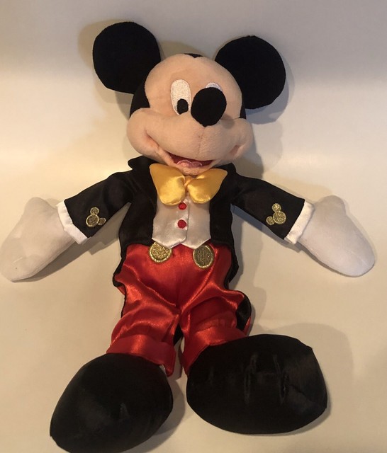 Disney Parks Mickey Mouse Plush In Tuxedo | eBay