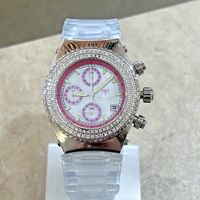 New TechnoMarine Chronograph Watch With Pink and White MOP  display picture 3