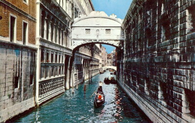 Venice, The Bridge of Sighs - Posted 1989 - Benedetti, Venice
