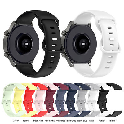 Silicone 22MM Butterfly Buckle Strap for HUAWEI GT2 Pro GT2 46MM GT Watch3