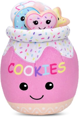 iscream  4411  Play with Your Food! Cookie Jar Set Plush  10''