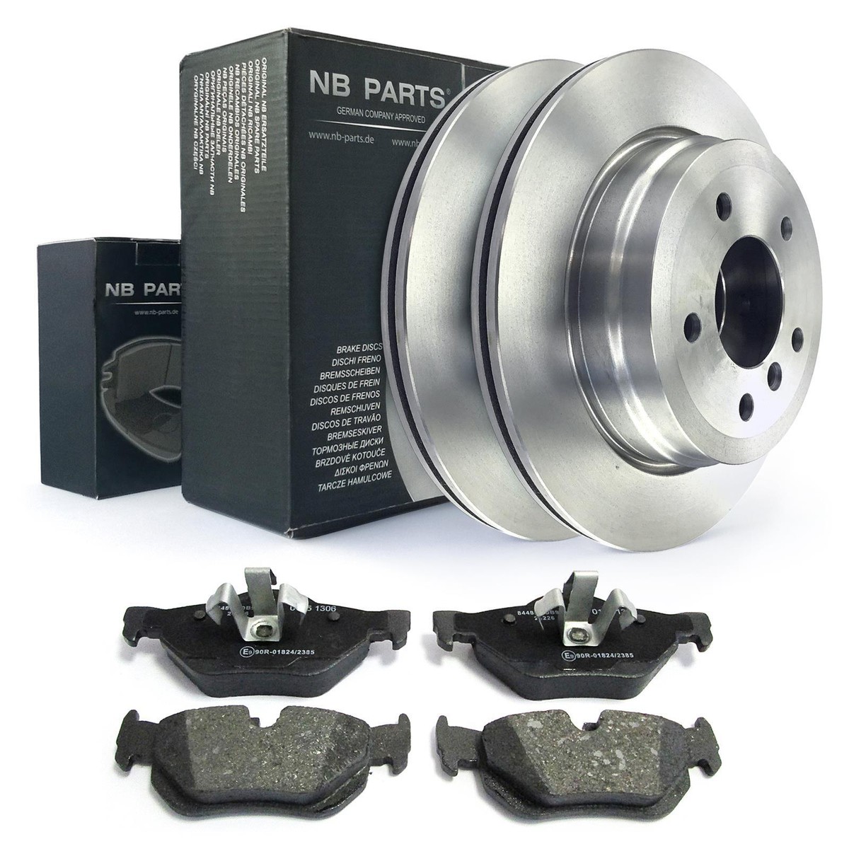 FEBI BREMSSCHEIBEN 300mm + BELÄGE HINTEN Passend Für BMW 1er E81 E87 3er E90 -E93