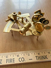 BRASS MINI 4.5" SEXTANT NAUTICAL Celestial NAVIGATION TOOL