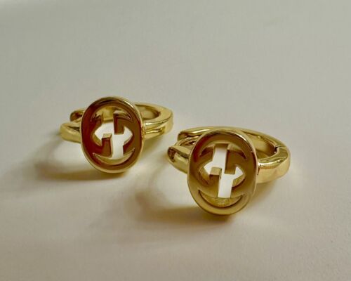 Gucci gold hoop earrings - Picture 3 of 11