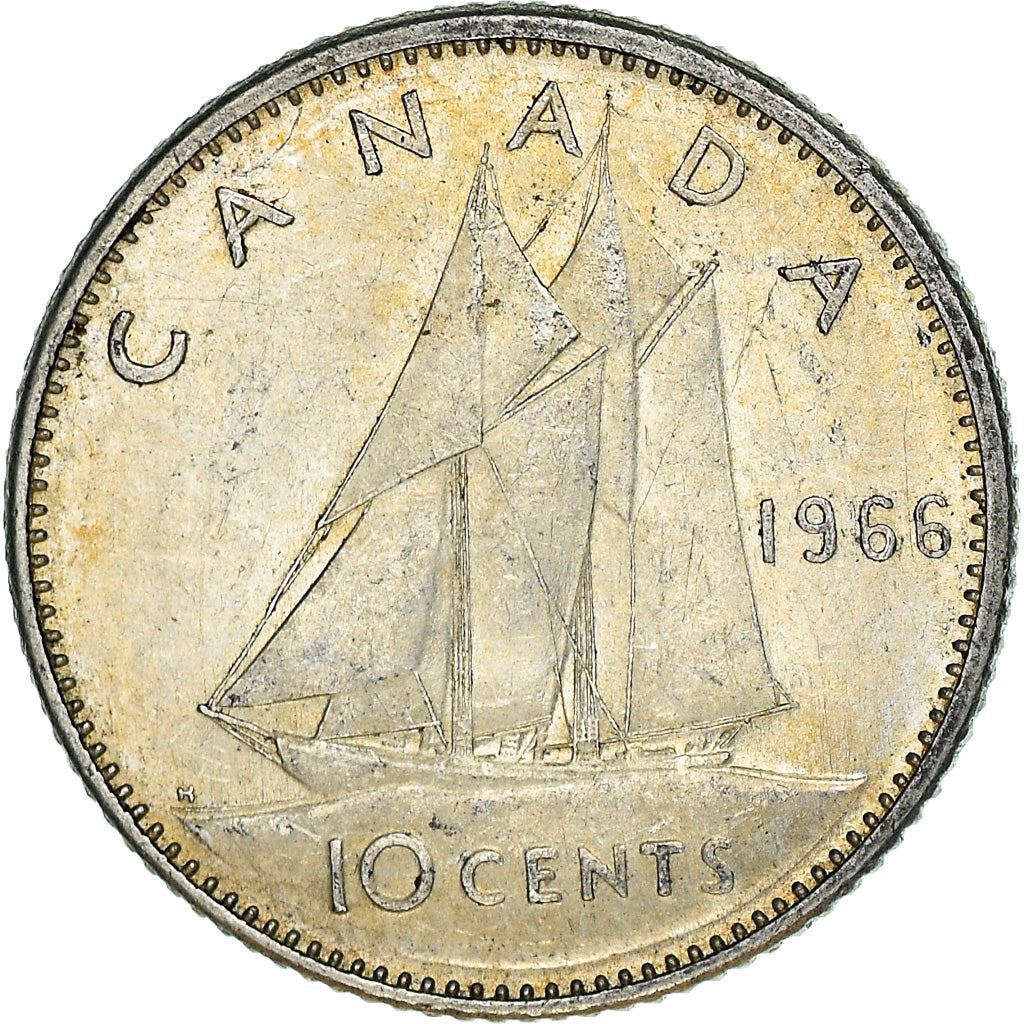 Canadian Coin Canada 10 Cents | Queen Elizabeth II | Bluenose Ship