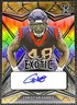 Christian Harris Leaf Exotic Football #BA-CH1 #2/6 Rookie RC Autograph - Texans