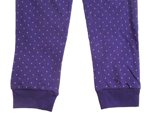 NEW GIRLS SIZE 4 JUMPING BEANS PANTS PURPLE TINY DOTS SOFT COTTON POLYESTER - Picture 4 of 5