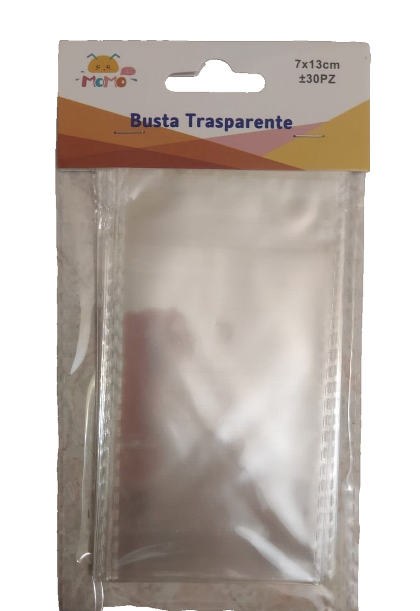 Bustine trasparenti cellophane 7x13cm per regali, oggetti