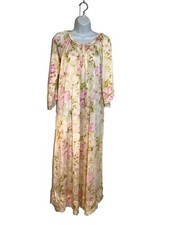 Vintage Cottage Core Floral Slip Dress Night Gown Fairy Sleeves Small by Deena