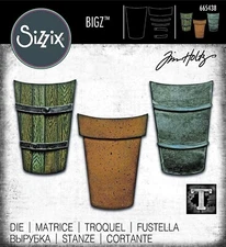 Sizzix Bigz Potted #2 die #665438 Retail $29.99 Cuts Fabric, by Tim Holtz!!!