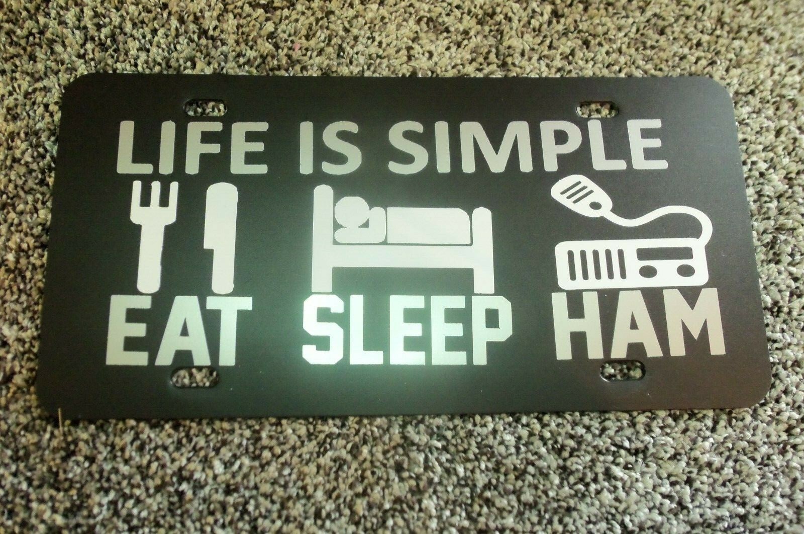 Ham CB Radio License Plate Kenwood Elecraft Yaesu Heathkit eBay