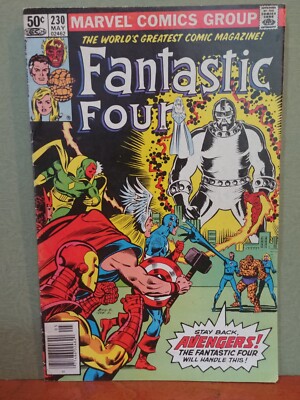 Fantastic Four #230   Ebon Seeker! Avengers Appearance! (1981 Marvel)  4.5