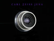 Lens Carl Zeiss Jena Tessar Red T 1:3,5 f = 5 cm  Mount M42